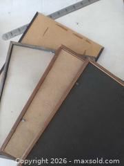 MaxSold Auction: Lot of 4 Picture Frames Wood & MDF Black/Brown with Gold Trim - San Mateo (California, USA) SELLER MANAGED Moving Online Auction - Seville Way