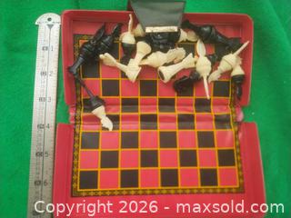 MaxSold Auction: Magnetic Travel Standing Chess Set with Folding Case - San Mateo (California, USA) SELLER MANAGED Moving Online Auction - Seville Way