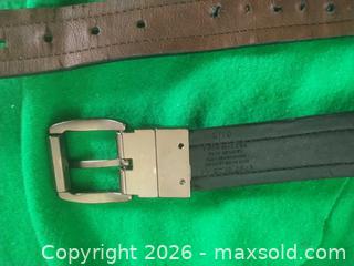 MaxSold Auction: Reversible Black/Brown Genuine Leather Belt, 40–44 in, Prong Buckle - San Mateo (California, USA) SELLER MANAGED Moving Online Auction - Seville Way