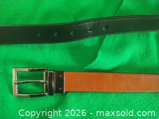 MaxSold Auction: Reversible Dress Belt, Black/Brown Genuine Leather, 1.25 in - San Mateo (California, USA) SELLER MANAGED Moving Online Auction - Seville Way