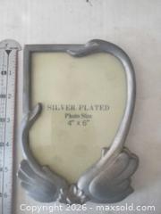 MaxSold Auction: Silver-Plated Ornate 4" x 6" Vertical Photo Frame - San Mateo (California, USA) SELLER MANAGED Moving Online Auction - Seville Way