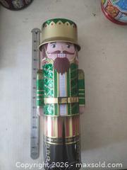 MaxSold Auction: Silver Crate Company Nutcracker Decorative Tin Candy Container - San Mateo (California, USA) SELLER MANAGED Moving Online Auction - Seville Way