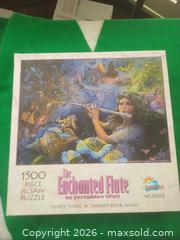 MaxSold Auction: SunCoast 1500-Piece Jigsaw Puzzle, The Enchanted Flute - San Mateo (California, USA) SELLER MANAGED Moving Online Auction - Seville Way