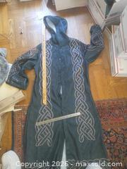 MaxSold Auction: Teal Multicolor Embroidered Hooded Coat, Large - San Mateo (California, USA) SELLER MANAGED Moving Online Auction - Seville Way