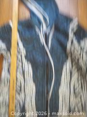 MaxSold Auction: Unisex Full-Zip Cable Knit Print Hoodie, Blue/White/Black, M/Chinese XL - San Mateo (California, USA) SELLER MANAGED Moving Online Auction - Seville Way