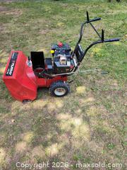 MaxSold Auction: Red Murray Snow Blower (Works) - Walworth (New York, USA) SELLER MANAGED Downsizing Online Auction - High Street