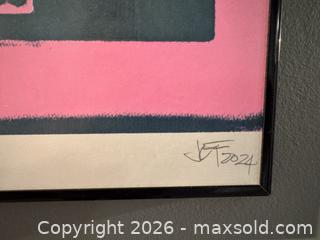 MaxSold Auction: Framed screenprint of Toronto's Iconic Bamboo Nightclub - Toronto (Ontario, Canada) SELLER MANAGED Reseller Online Auction - Kempsell Crescent
