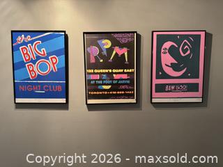 MaxSold Auction: Framed screenprint of Toronto's Iconic RPM Nightclub - Toronto (Ontario, Canada) SELLER MANAGED Reseller Online Auction - Kempsell Crescent