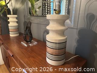 MaxSold Auction: MCM Sculptural Ceramic Table Lamps - Toronto (Ontario, Canada) SELLER MANAGED Reseller Online Auction - Kempsell Crescent