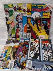 MaxSold Auction: 1990s Marvel Comics McFarlane Spider Man Lor Run  46-57  - Kingston (Ontario, Canada) SELLER MANAGED Downsizing Online Auction - Woodbine Road