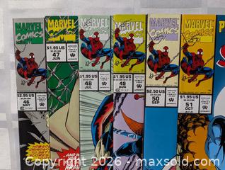 MaxSold Auction: 1990s Marvel Comics McFarlane Spider Man Lor Run  46-57  - Kingston (Ontario, Canada) SELLER MANAGED Downsizing Online Auction - Woodbine Road