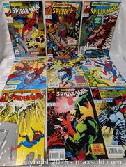 MaxSold Auction: 1994 Marvel Comics Spider Man McFarlane 34-42  - Kingston (Ontario, Canada) SELLER MANAGED Downsizing Online Auction - Woodbine Road