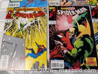 MaxSold Auction: 1994 Marvel Comics Spider Man McFarlane 34-42  - Kingston (Ontario, Canada) SELLER MANAGED Downsizing Online Auction - Woodbine Road