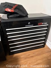 MaxSold Auction: ProSteel Black Steel 9-Drawer Lockable Tool Chest - Cambridge (Ontario, Canada) PARTNER MANAGED Downsizing Online Auction - Lena Crescent (CONDO)