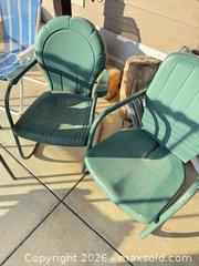MaxSold Auction: Metal out door chairs  - Johnstown (Colorado, USA) SELLER MANAGED Downsizing Online Auction -  Sloan Drive