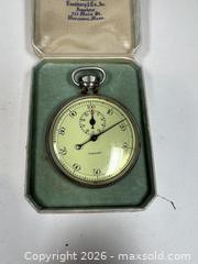 MaxSold Auction: Jules Racine Swiss Vintage Gallet Stopwatch with Box EXCELLENT WORKING CONDITION - Shrewsbury (Massachusetts, USA) SELLER MANAGED Reseller Online Auction - Edgemere Boulevard