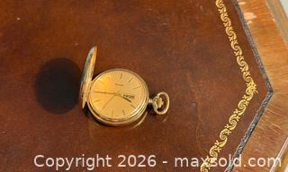 MaxSold Auction: 1970s BULOVA Automatic Pocket Watch - in Hunter Case - Hamilton (Ontario, Canada) SELLER MANAGED Estate Sale Online Auction - Gertrude Street