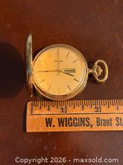 MaxSold Auction: 1970s BULOVA Automatic Pocket Watch - in Hunter Case - Hamilton (Ontario, Canada) SELLER MANAGED Estate Sale Online Auction - Gertrude Street