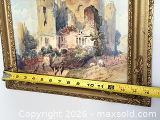 MaxSold Auction: C. A. GABONE Original Watercolour Painting - Hamilton (Ontario, Canada) SELLER MANAGED Estate Sale Online Auction - Gertrude Street