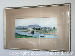 MaxSold Auction: George William MORRISON (1869–1959) Original Watercolour Painting - 'Strangford Lough, County Down' - Hamilton (Ontario, Canada) SELLER MANAGED Estate Sale Online Auction - Gertrude Street