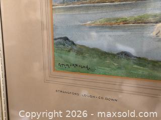 MaxSold Auction: George William MORRISON (1869–1959) Original Watercolour Painting - 'Strangford Lough, County Down' - Hamilton (Ontario, Canada) SELLER MANAGED Estate Sale Online Auction - Gertrude Street