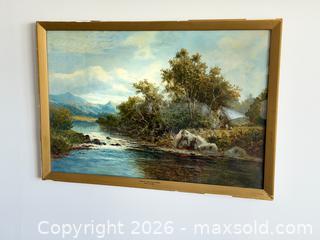 MaxSold Auction: Henry WALTON (1804-1865) Original Oil on Canvas Painting - 'Mornings Capel Curig N. Wales' - Hamilton (Ontario, Canada) SELLER MANAGED Estate Sale Online Auction - Gertrude Street