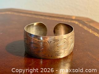 MaxSold Auction: Vintage BIRKS STERLING Ornate Cuff Bangle - Hamilton (Ontario, Canada) SELLER MANAGED Estate Sale Online Auction - Gertrude Street