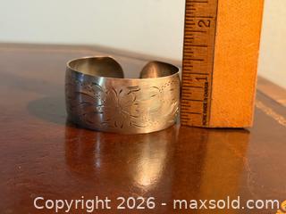 MaxSold Auction: Vintage BIRKS STERLING Ornate Cuff Bangle - Hamilton (Ontario, Canada) SELLER MANAGED Estate Sale Online Auction - Gertrude Street
