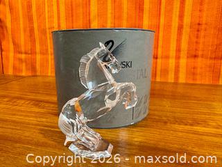 MaxSold Auction: Vintage Retired Swarovski Crystal Rearing Horse Figurine MIB - Hamilton (Ontario, Canada) SELLER MANAGED Estate Sale Online Auction - Gertrude Street