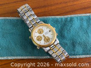 MaxSold Auction: Vintage SEIKO Alarm Chronograph Men's Watch - Hamilton (Ontario, Canada) SELLER MANAGED Estate Sale Online Auction - Gertrude Street