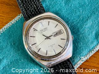 MaxSold Auction: Vintage SEIKO Automatic Men's Watch - Hamilton (Ontario, Canada) SELLER MANAGED Estate Sale Online Auction - Gertrude Street