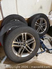 MaxSold Auction: 4 Hyundai 17" Wheels with Tires - Pickering (Ontario, Canada) SELLER MANAGED Moving Online Auction - Shay Drive