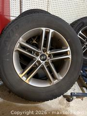 MaxSold Auction: 4 Hyundai 17" Wheels with Tires - Pickering (Ontario, Canada) SELLER MANAGED Moving Online Auction - Shay Drive
