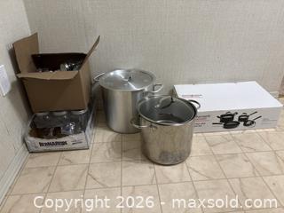 MaxSold Auction: Canning Pots, Cookware Set, and Mason Jars - Pickering (Ontario, Canada) SELLER MANAGED Moving Online Auction - Shay Drive