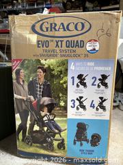 MaxSold Auction: Graco EVO XT Quad Travel System - Pickering (Ontario, Canada) SELLER MANAGED Moving Online Auction - Shay Drive