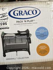MaxSold Auction: Graco Pack 'N Play Greenhill New in Box - Pickering (Ontario, Canada) SELLER MANAGED Moving Online Auction - Shay Drive