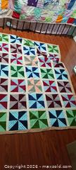 MaxSold Auction: Two Handmade Quilts, 54x76 and 68x81 - Pickering (Ontario, Canada) SELLER MANAGED Moving Online Auction - Shay Drive