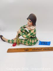 MaxSold Auction: ANRI Woodcarving Harlequin Jester Figurine, 7–9 in - Hollister (California, USA) SELLER MANAGED Estate Sale Online Auction - Lily Court
