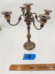 MaxSold Auction: Ornate Vintage Gorham Sterling 5-Arm Candelabra - Hollister (California, USA) SELLER MANAGED Estate Sale Online Auction - Lily Court