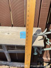 MaxSold Auction: Rooster Arrow Weathervane with Pole and Attached Wooden Planter - Hollister (California, USA) SELLER MANAGED Estate Sale Online Auction - Lily Court