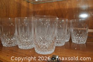 MaxSold Auction: Waterford Crystal Cut Diamond Pattern Glasses — 58 Pieces - Warrington Township (Pennsylvania, USA) SELLER MANAGED Estate Sale Online Auction - Parkview Circle