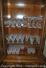MaxSold Auction: Waterford Crystal Cut Diamond Pattern Glasses — 58 Pieces - Warrington Township (Pennsylvania, USA) SELLER MANAGED Estate Sale Online Auction - Parkview Circle