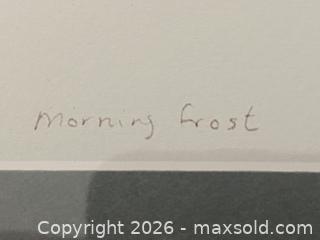 MaxSold Auction: Inuit Artist Niap (Nancy Saunders) Signed Original Watercolour "Morning Frost" - Ottawa (Ontario, Canada) SELLER MANAGED Reseller Online Auction - Canadian Shield Avenue (CONDO)