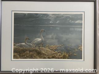 MaxSold Auction: Large Framed Double Signed Limited Edition offset Lithograph by Robert Bateman - Ottawa (Ontario, Canada) SELLER MANAGED Reseller Online Auction - Canadian Shield Avenue (CONDO)