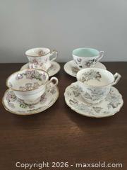 MaxSold Auction: Lot of Vintage Teacups by Paragon, Tuscan, Aynsley and Royal Albert  - Windsor (Ontario, Canada) SELLER MANAGED Downsizing Online Auction - Deerbrook Drive