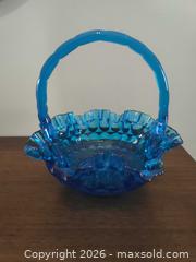 MaxSold Auction: Vintage Fenton Basket  - Windsor (Ontario, Canada) SELLER MANAGED Downsizing Online Auction - Deerbrook Drive