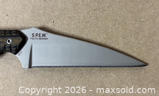 MaxSold Auction: CRKT S.P.E.W. (Folts Design) Fixed Blade Knife - Calgary (Alberta, Canada) SELLER MANAGED Downsizing Online Auction -  Rundleville Drive Ne