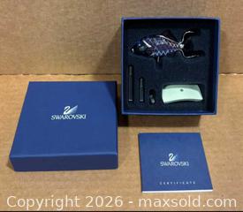 MaxSold Auction: Swarovski Blue & Purple Crystal Animal Figurine with Metal Accents - Calgary (Alberta, Canada) SELLER MANAGED Downsizing Online Auction -  Rundleville Drive Ne