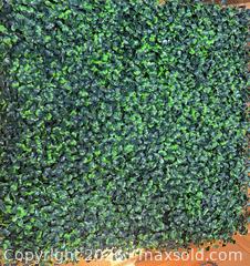 MaxSold Auction: Set of 30 Artificial Boxwood Greenery Panels 19 x 19 inch - Campbell (California, USA) SELLER MANAGED Downsizing Online Auction - Dell Avenue