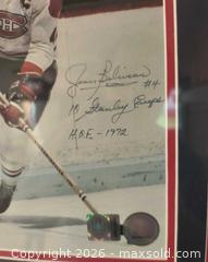 MaxSold Auction: Jean Béliveau #4 Signed Montreal Canadiens H.O.F 1972 10 Stanley Cups Auto Framed Photo - South Frontenac (Ontario, Canada) SELLER MANAGED Moving Online Auction - Battersea Road